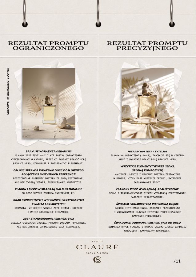 Strona ebooka: porównanie rezultatów promptów